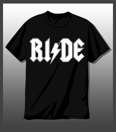 Ride AC/DC T-Shirt Front