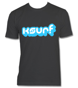 Mens KSURF 3D Logo Tee Black