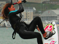 Kitesurfing Technique -  Back Loop Grabbed Transition 2012
