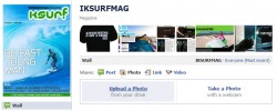 Click the 'Photo' tab on our wall and then 'Upload a Photo'