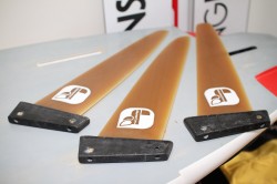 New race fins from Italian firm JayFactory, available in a variety of shapes and sizes for both light and strong wind conditions.