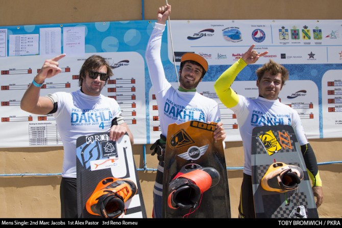 The mens podium