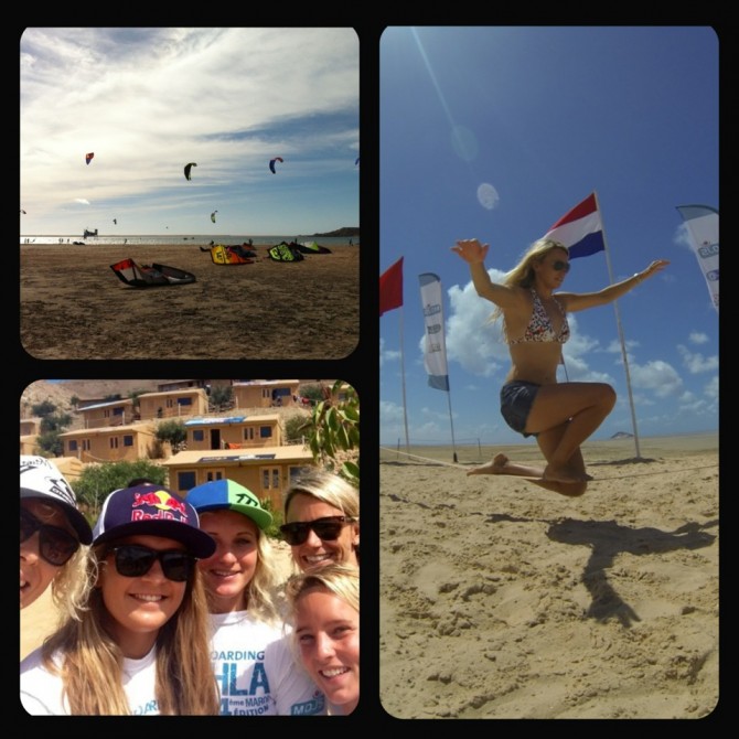 A relaxed day with some chilling on the beach, a few heats for the guys and a chance to practice for the girls!
