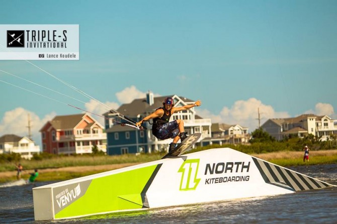 Alex Fox lays it out on the North roof top slider.