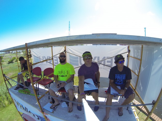 Brandon Scheid, our man on the ground, front and centre in the judging tower for the Triple S Open.