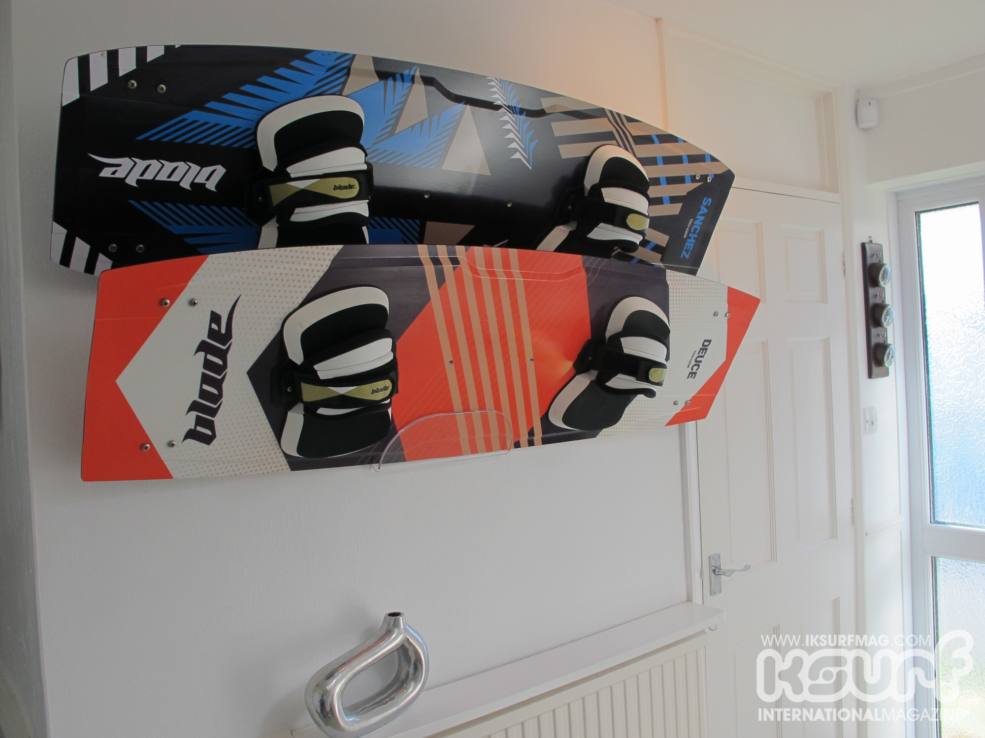 No longer are kiteboards relegated to the garage...