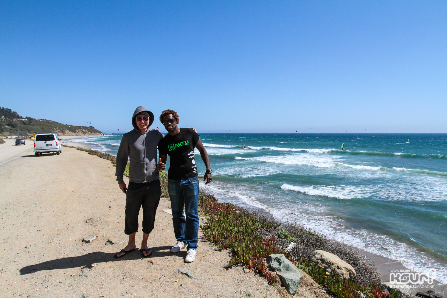 Nico Ostermann and Mitu at the fabled Californian hotspot.