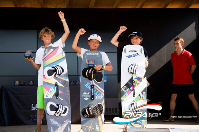 Boys Under 12 years old: 1st Kairm Mahmoud (EG), 2nd Joan Mir (ES) and 3rd Francisco Peiro (ES).