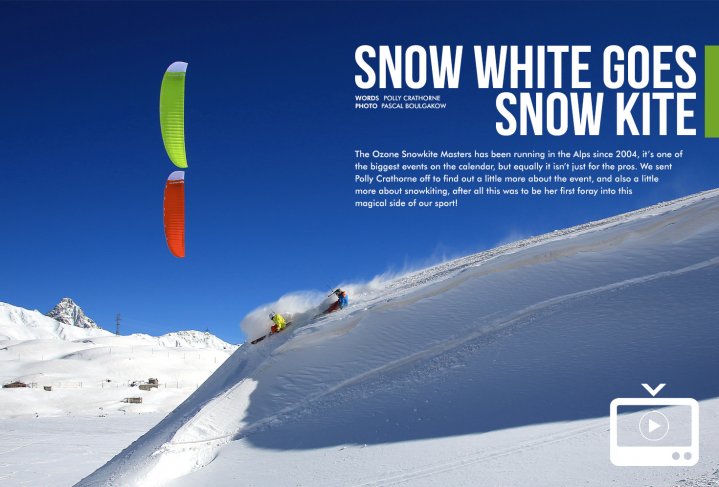 Snow White Goes Snow Kite