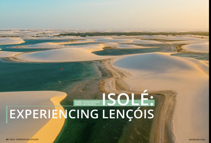 Isolé: Experiencing Lençóis