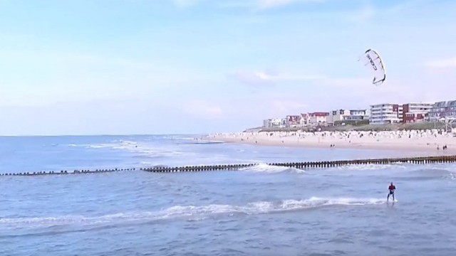 Kiteboarding From A Drone, Kitesurfing Wangerooge, Dji Phantom