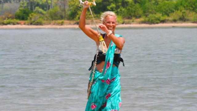 Have you ever Kiteboarded in a Saree?