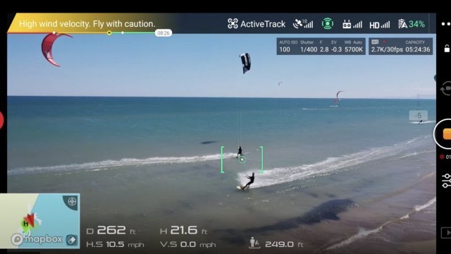 Drone Auto-Tracks Kitesurfing pt. 1 | Get High with Mike