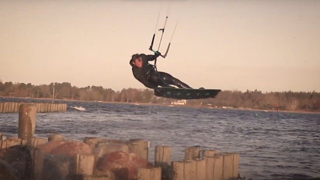THE MORNING RIDE - Starting the day with a kiteboarding session