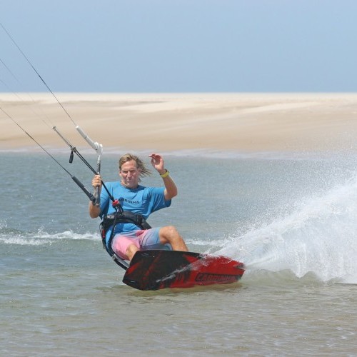 Toe to Heel Spray Carve Kitesurfing Technique