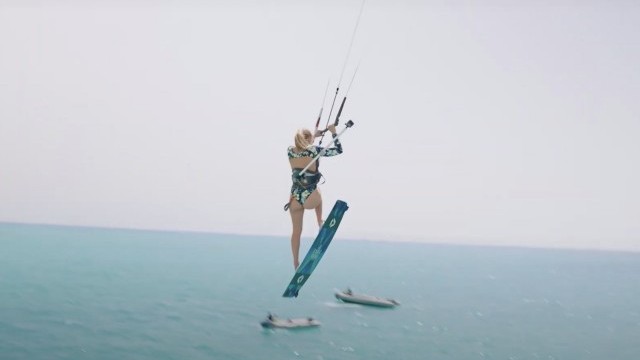 Kitesurfing Boat Jump - Hannah Whiteley