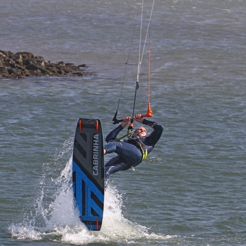 Board Behind Front Loop Waterstart Kitesurfing Technique