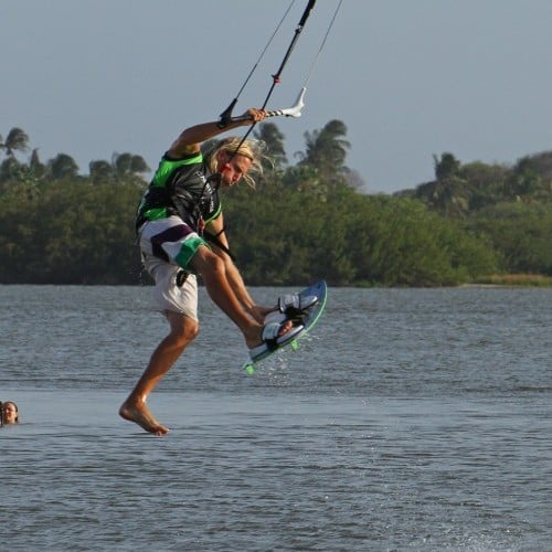 One Foot Front Loop Transition Kitesurfing Technique