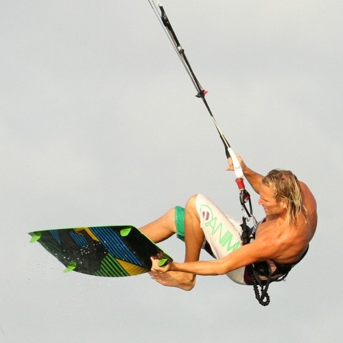 Tail Grab Board Off Kitesurfing Technique