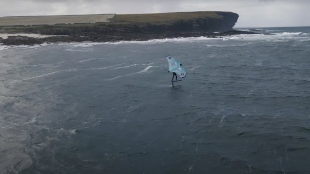 SCOTLAND WING FOIL SHRED!!! Ep.3 - Court 'In The Act' Free Ride VLOG