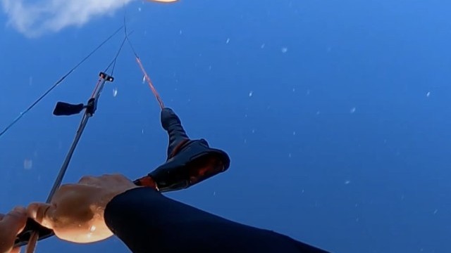 40 knots big air kiteboarding at IJmuiden