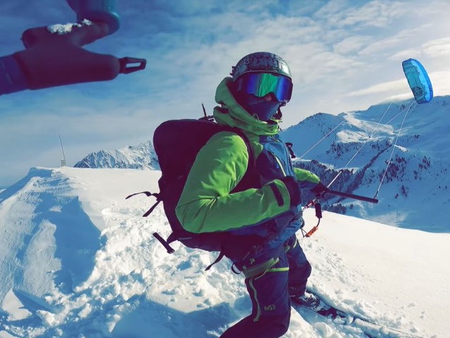 POV - Snowkite Dream - Rando kite