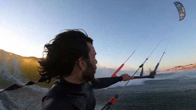 Surf Kite Sesh in Cape Town just before they closed the beach.