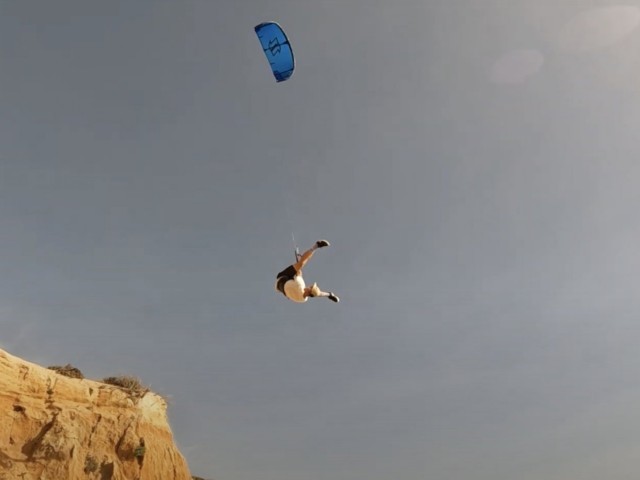 Kitesurfing and Jumping Cliffs in Portugal
