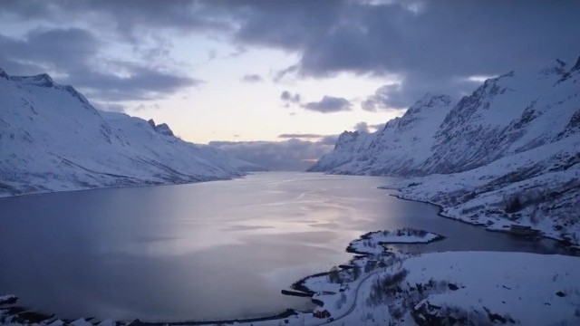 Stormy Clouds - Arctic Spring Snowkite Session