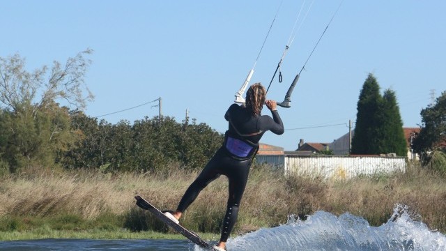 Kitesurfing Technique - Jump Transition to Toeside