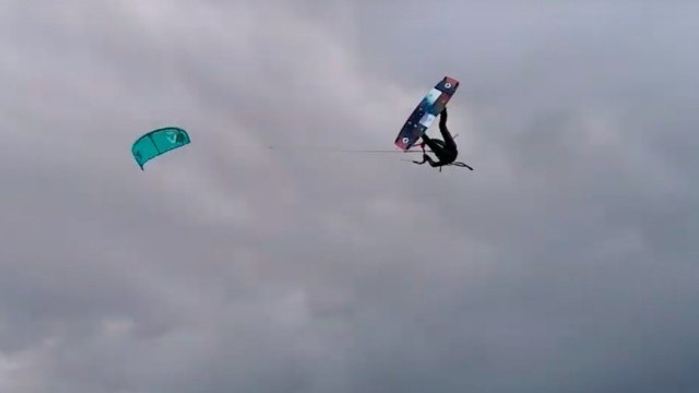 Awesome half-term Max Tullett 10 years old kitesurfing
