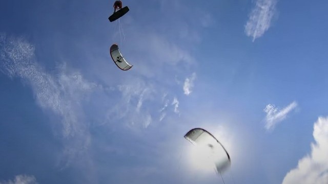 Huge Kitesurfing Tow Up