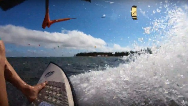 Kitesurfing With Waterproof Gimbal Feiyutech WG2