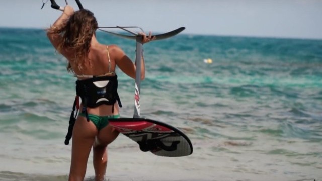 She Survived Her First Kite Foil Session! VLOG 49