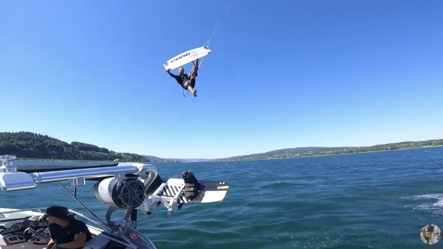 We Went Kitesurfing By Boat