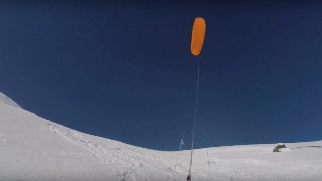 BAT18 - Day 1 @ Splugen - Backcountry Snowkiting in the Alps