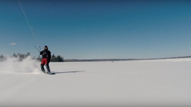 Destination: Ontario Snowkiting in Powder