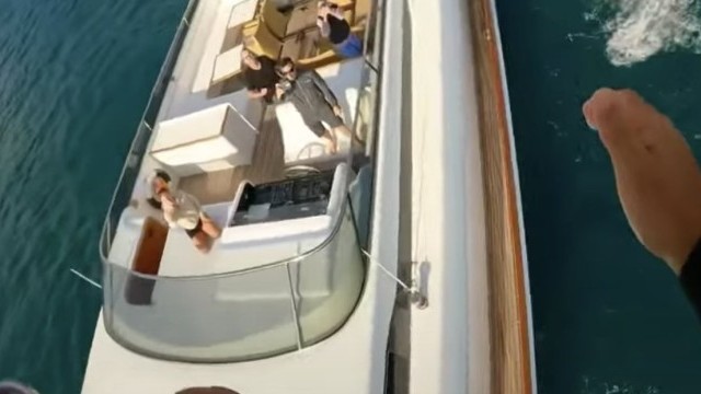 FLYING OVER A 126 FEET YACHT!!