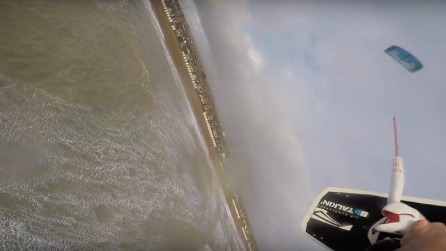 Goring British Height Kitesurfing Record