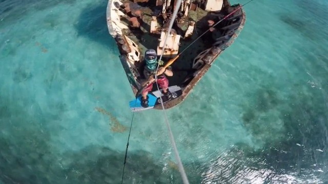Jumping Off The Fort Shevchenko Shipwreck In The Turks And Caicos