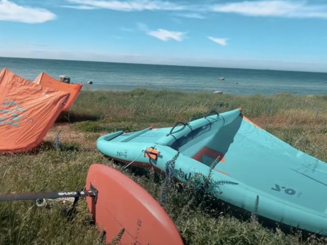 Downwind time to Gnisvärd on Gotland in the Baltic Sea