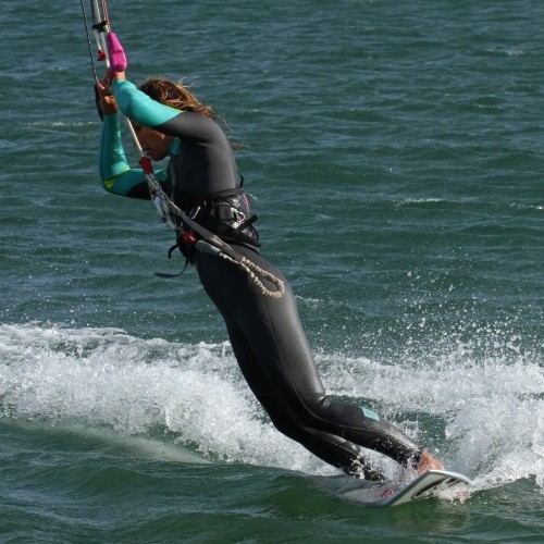 Surfboard Toeside Duck Tack Kitesurfing Technique