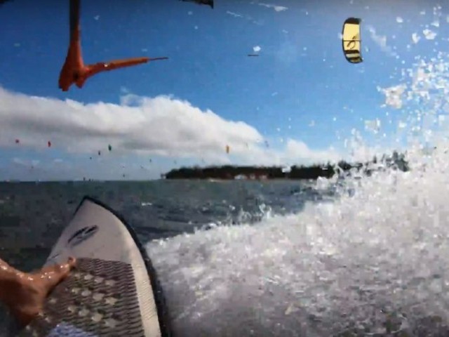 Kitesurfing With Waterproof Gimbal Feiyutech WG2