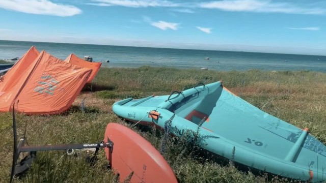 Downwind time to Gnisvärd on Gotland in the Baltic Sea