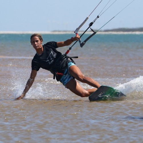 Toe Side Hand Drag Kitesurfing Technique