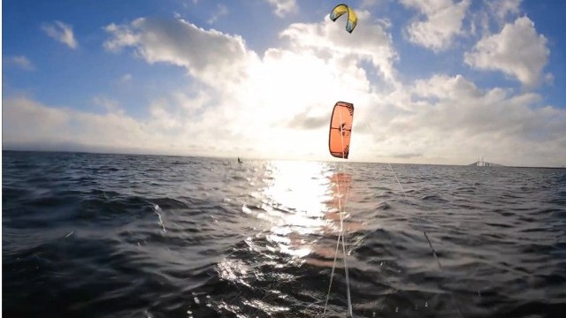 Kiteboarding East Side of Skyway Bridge 2020