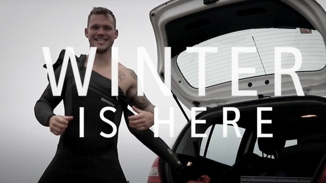 GREY and WINDY - Winter is coming COLD WATER kiteboarding