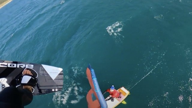 I JUMPED Over WINGFOILER