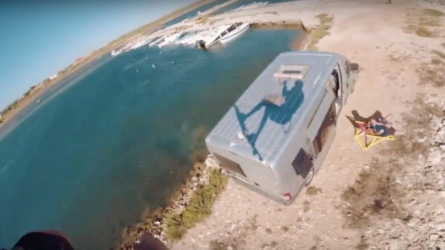 Kitesurfing Croatia - Jumping Over A Fishing Port With Ben Beholz HD