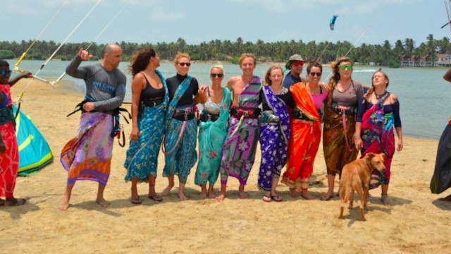 Have you ever Kiteboarded in a Saree?